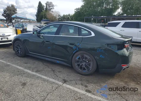 2023 BMW I4 Edrive 35 z USA, uszkodzony, nr VIN WBY43AW08PFR27162